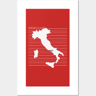 Naples City Map Posters and Art